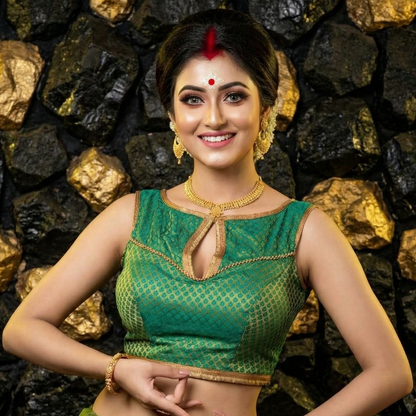 Anamika Pure Silk Readymade Blouse