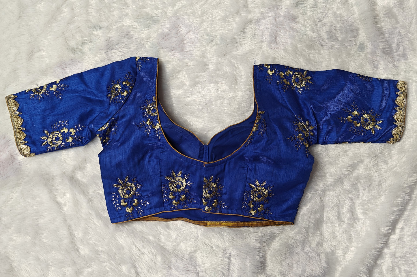 Bridal Sabyasachi Blue Designer Blouse
