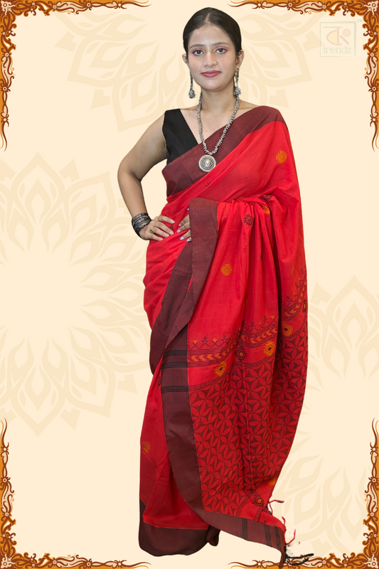 Pure Cotton Jamdani Saree