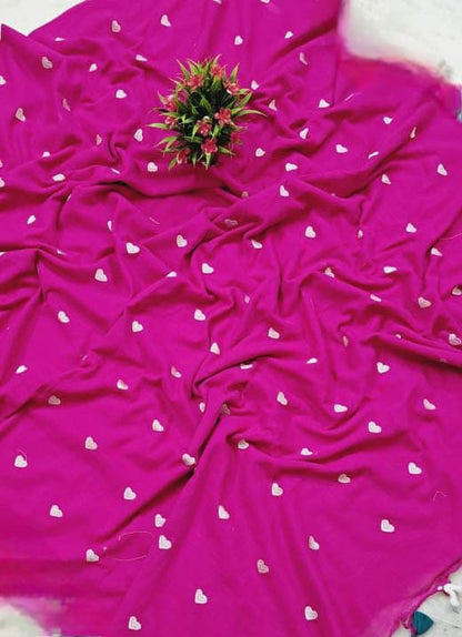 Love Embroidery Cotton Handloom Saree