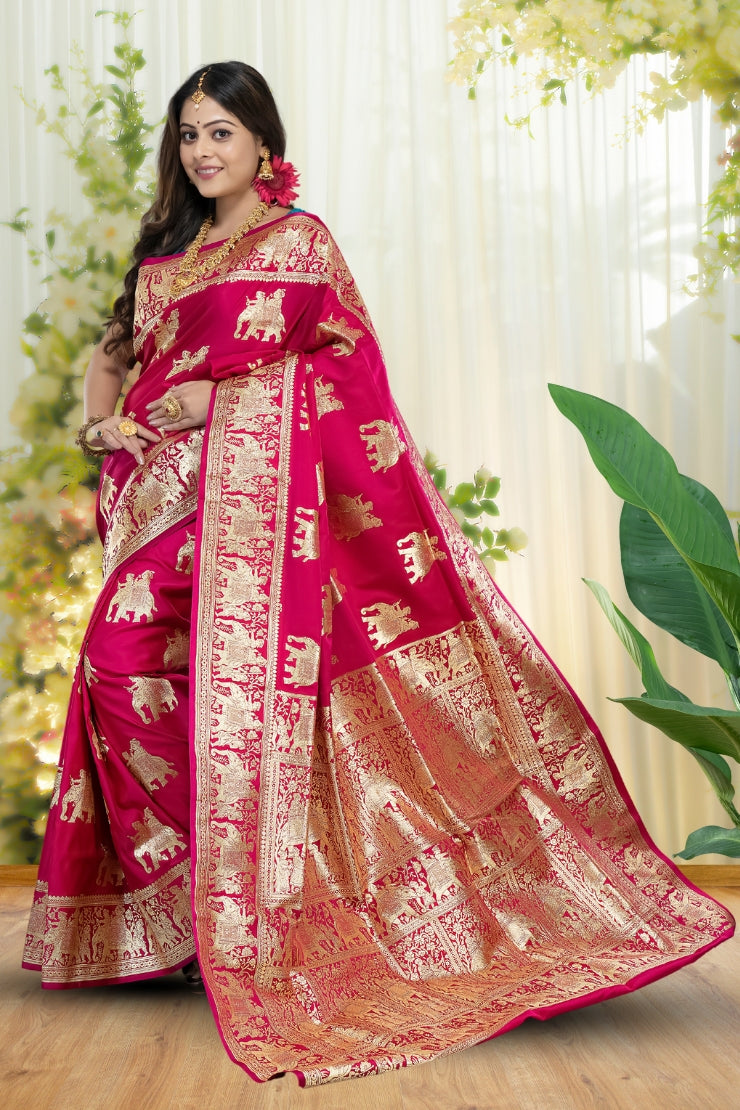 Designer Motif Banarasi Saree