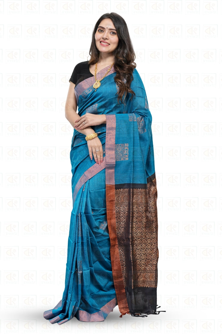 Dual tone Gadwal Saree