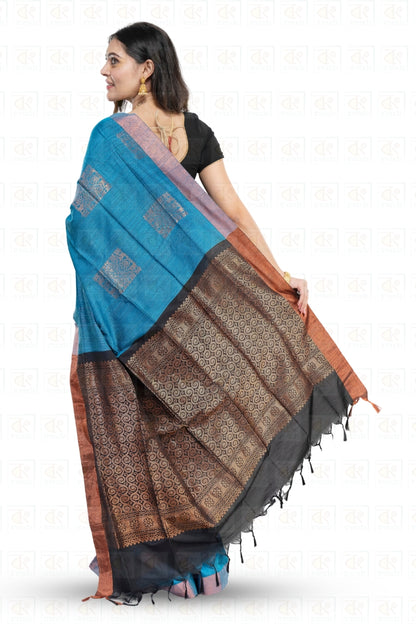 Dual tone Gadwal Saree