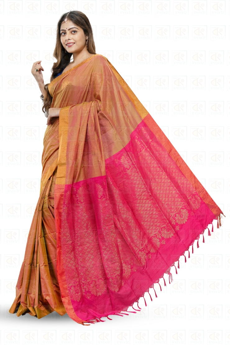 Dual tone Gadwal Saree