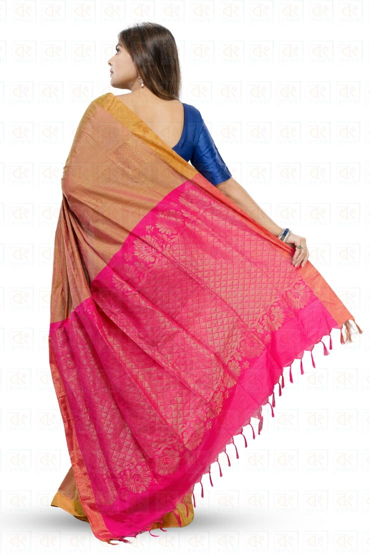 Dual tone Gadwal Saree