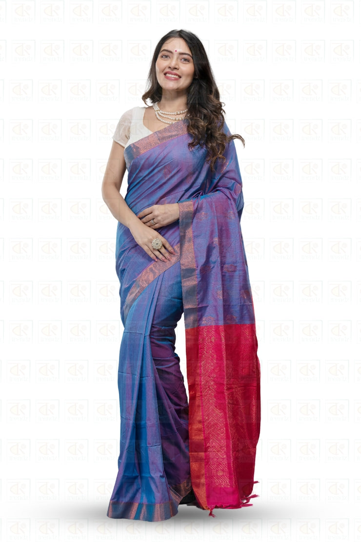 Dual tone Gadwal Saree