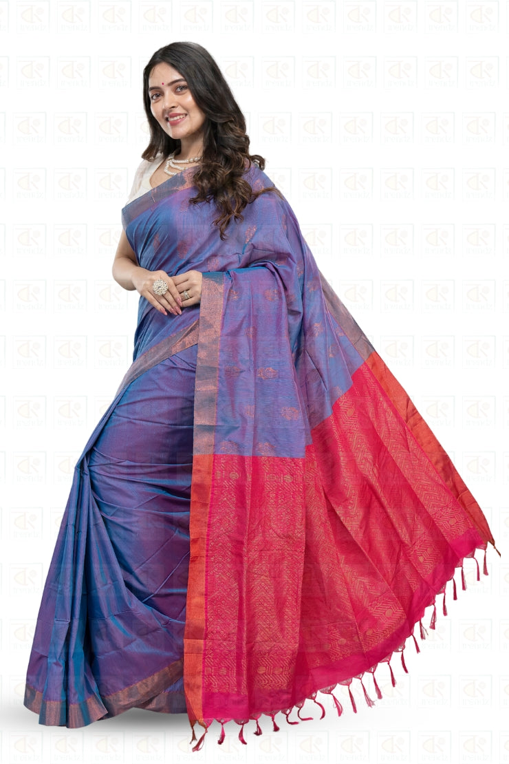 Dual tone Gadwal Saree