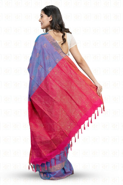 Dual tone Gadwal Saree