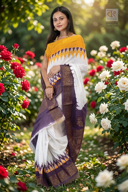 Ganga Jamuna Kota Banarasi Saree – View 2 | Bong Trendz