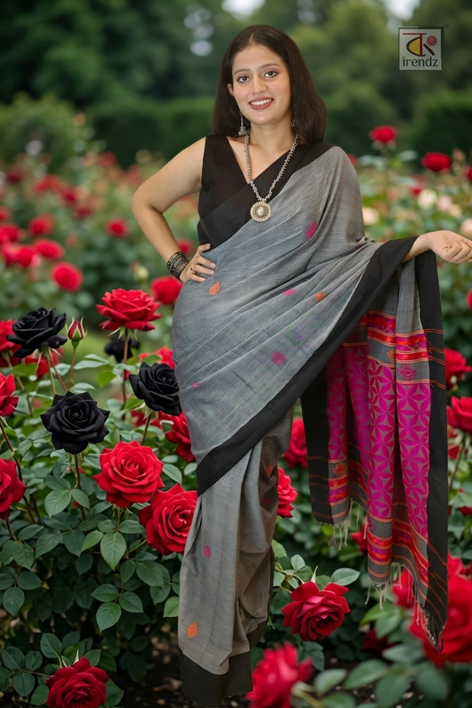 Pure Cotton Handloom Jamdani Saree from Bengal