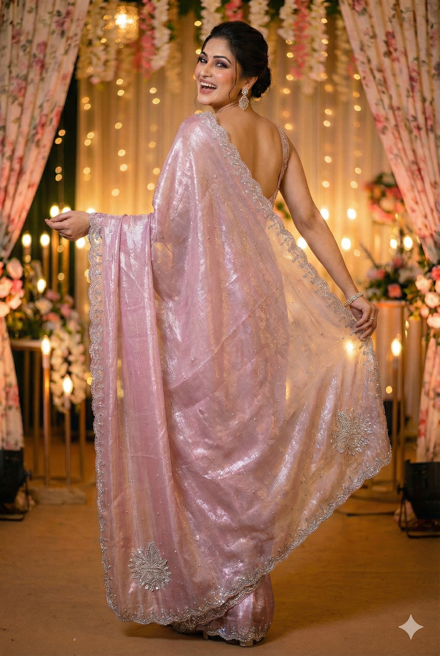 Exclusive Jimmy Choo Silk Saree