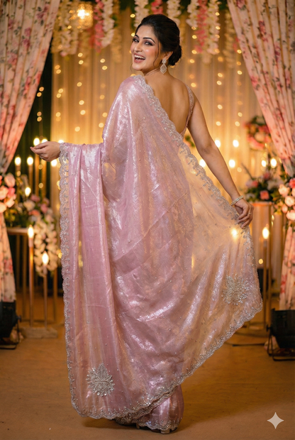 Exclusive Jimmy Choo Silk Saree