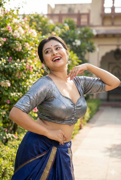 Deep Sweetheart Designer Blouse