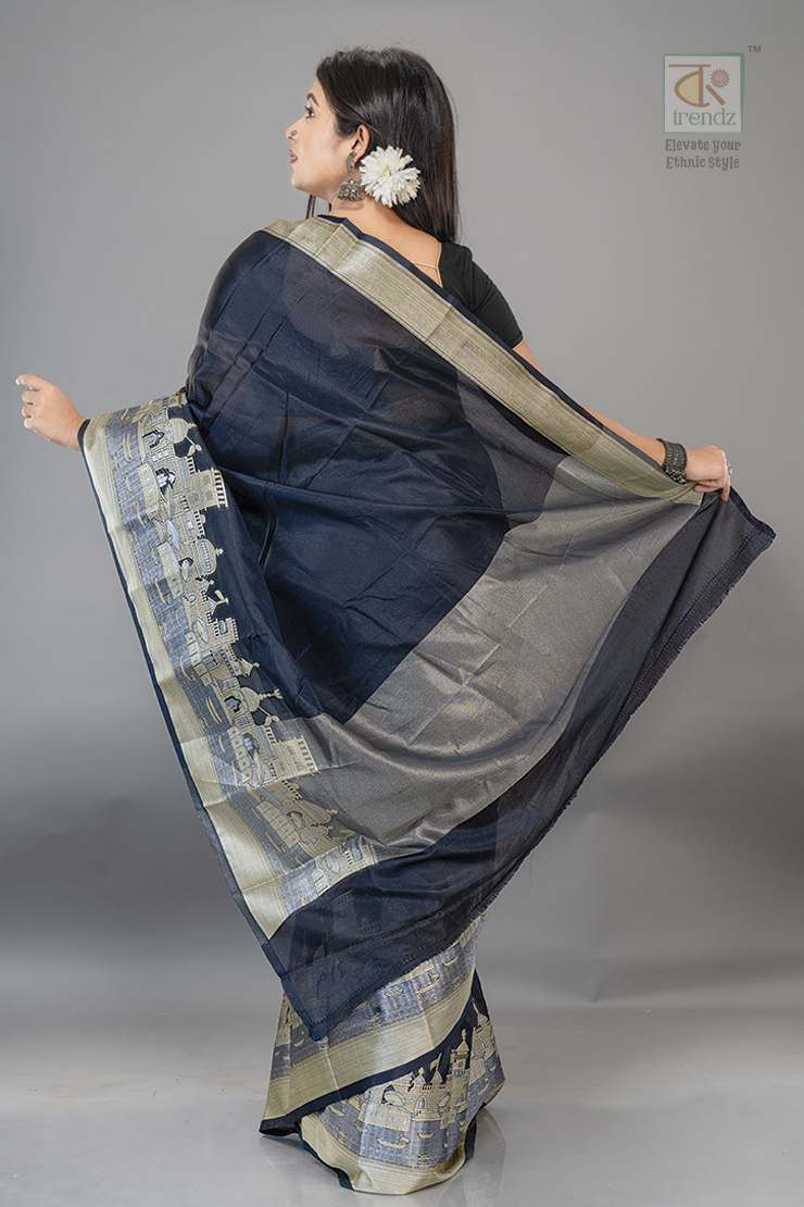 Handwoven Banarasi Ghat Warm Silk Saree