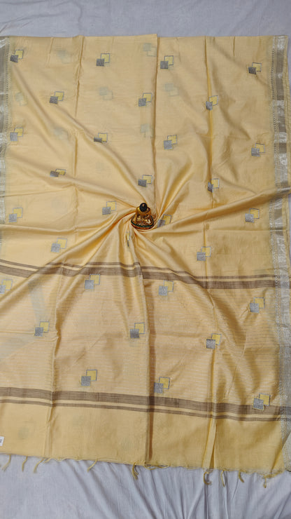 Inbox Bhagalpuri Semi Silk Saree