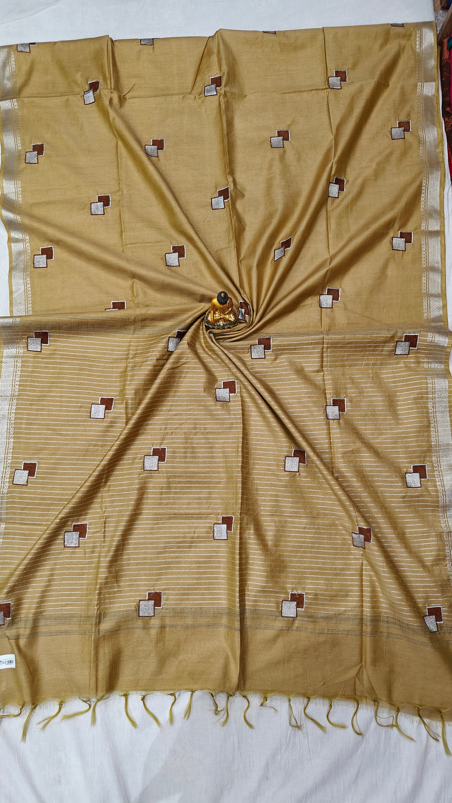 Inbox Bhagalpuri Semi Silk Saree