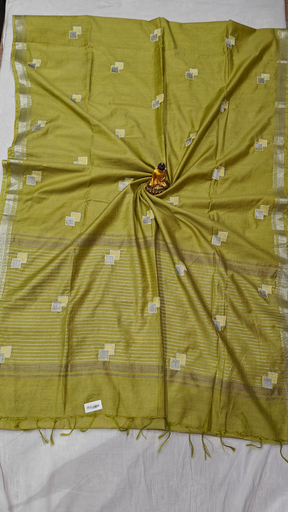 Inbox Bhagalpuri Semi Silk Saree