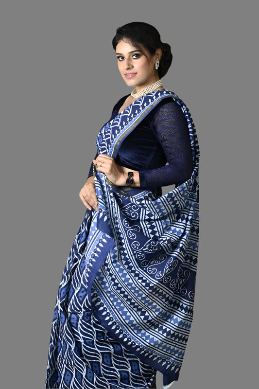 Indigo Saree Cover