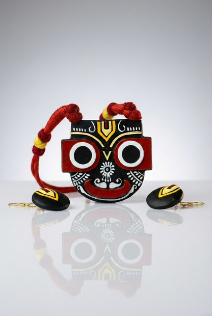 Jaganath  Terracotta jewellery with ear ring
