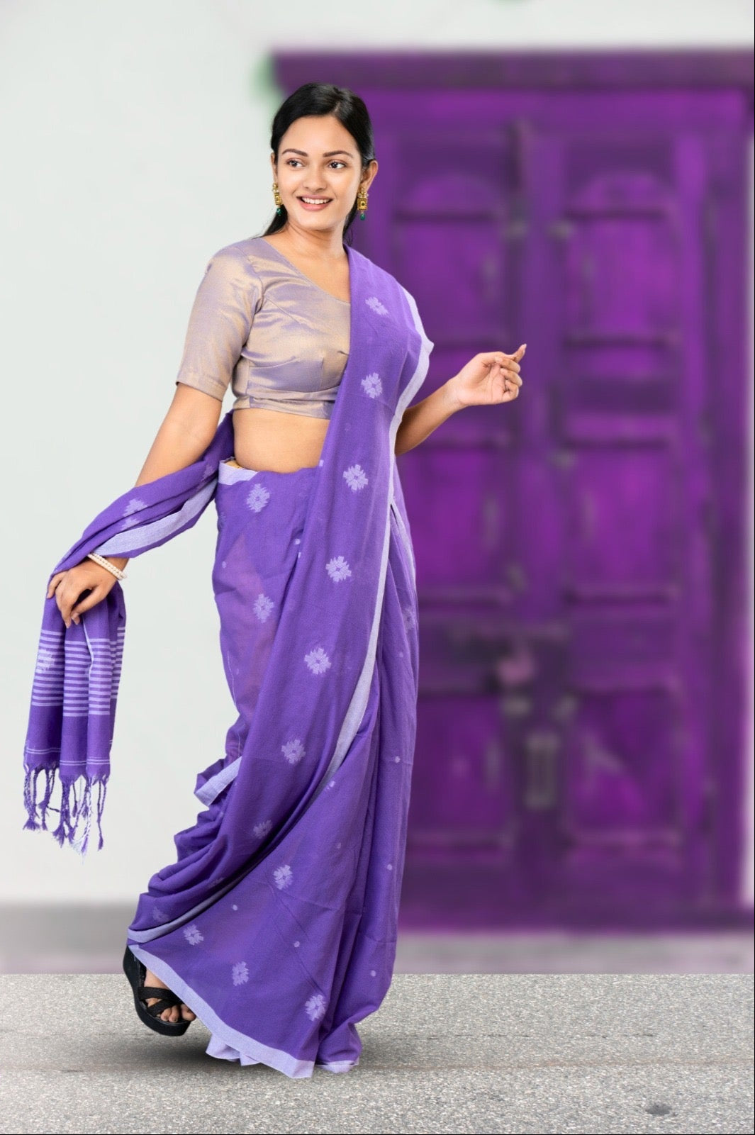 Jhilmil Cotton Saree