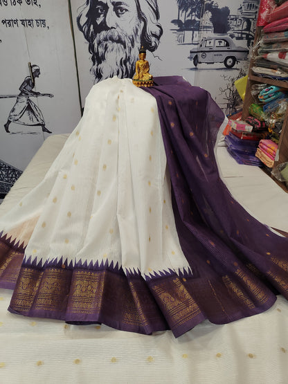Ganga Jamuna Kota Banarasi Saree | Durga Puja Wear | Bong Trendz
