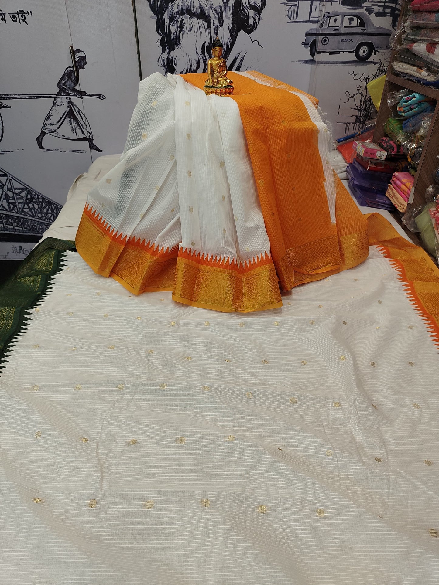 Ganga Jamuna Kota Banarasi Saree | Durga Puja Wear | Bong Trendz