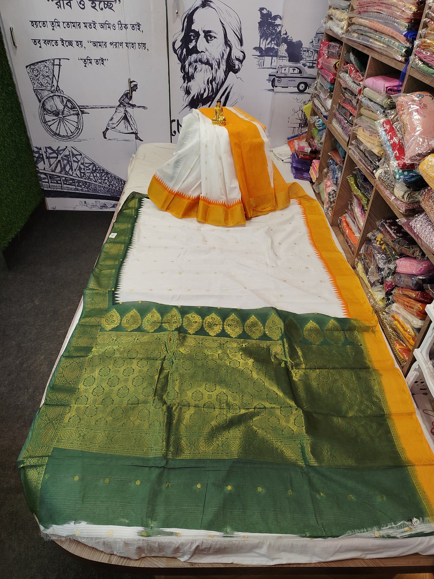 Ganga Jamuna Kota Banarasi Saree | Durga Puja Wear | Bong Trendz
