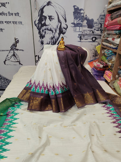 Ganga Jamuna Kota Banarasi Saree | Durga Puja Wear | Bong Trendz