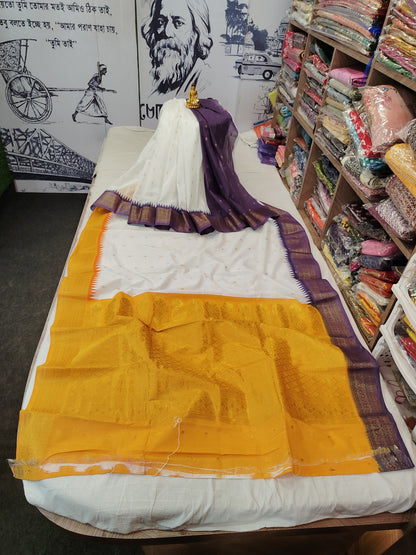Ganga Jamuna Kota Banarasi Saree | Durga Puja Wear | Bong Trendz