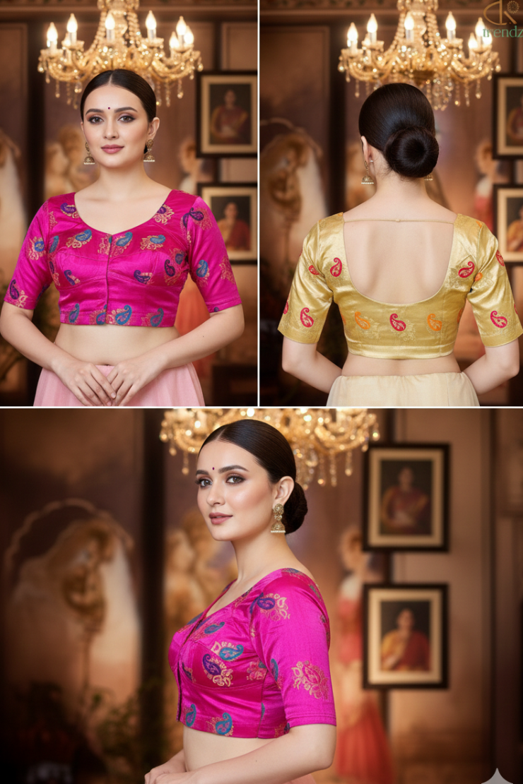 Designer Silk Blouse for wedding and bridal wear