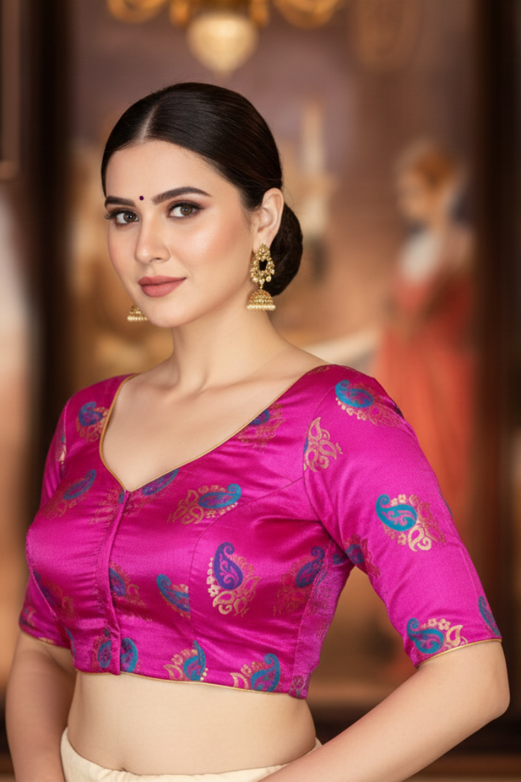 Bridal Designer Silk Blouse