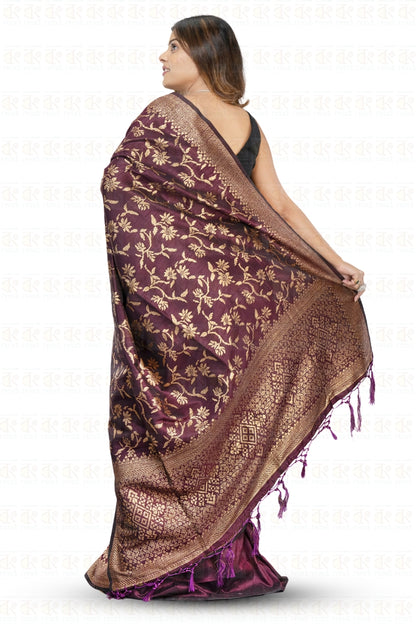 Stunning Matka Jaal Silk Saree