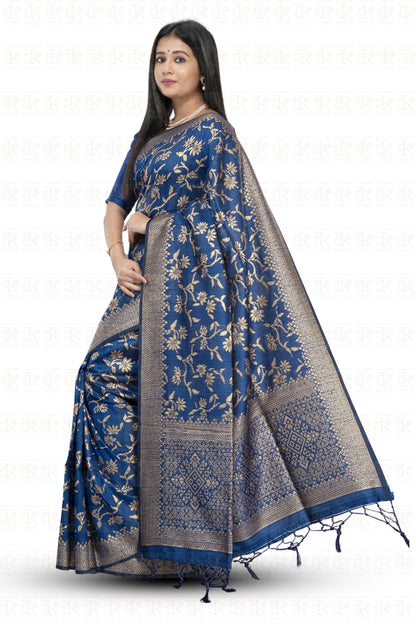 Stunning Matka Jaal Silk Saree