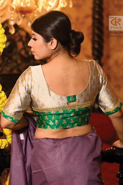 Wedding Designer Silk Green Blouse