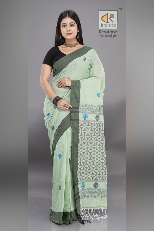 খাঁটি সুতির জামদানি শাড়ি