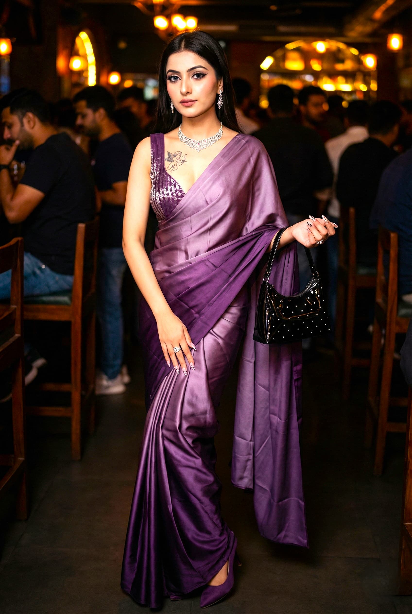 Rangoli Silk Ready to Wear Saree – View 11 | Bong Trendz