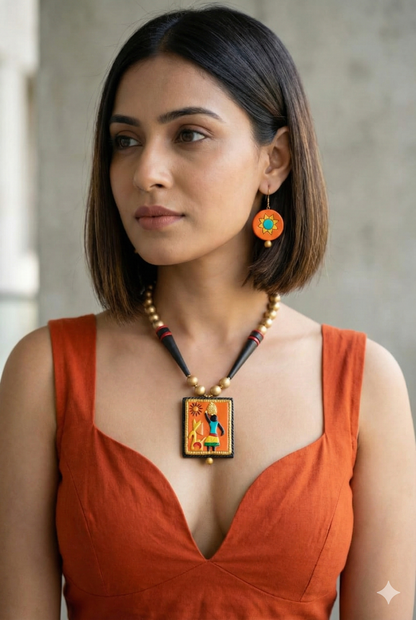 Terracotta jewelry Set 37