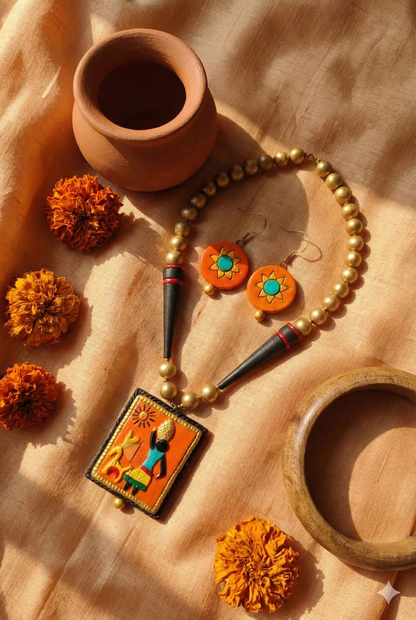 Terracotta jewelry Set 37