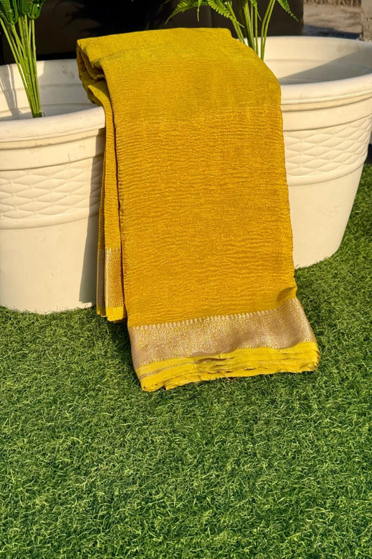 Soft Crushed Tissue Silk Saree