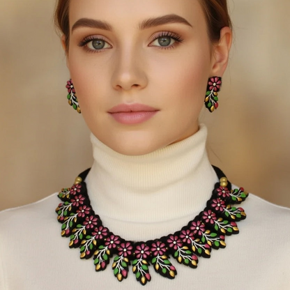 Hand Made Terracotta Jewellery Set 1