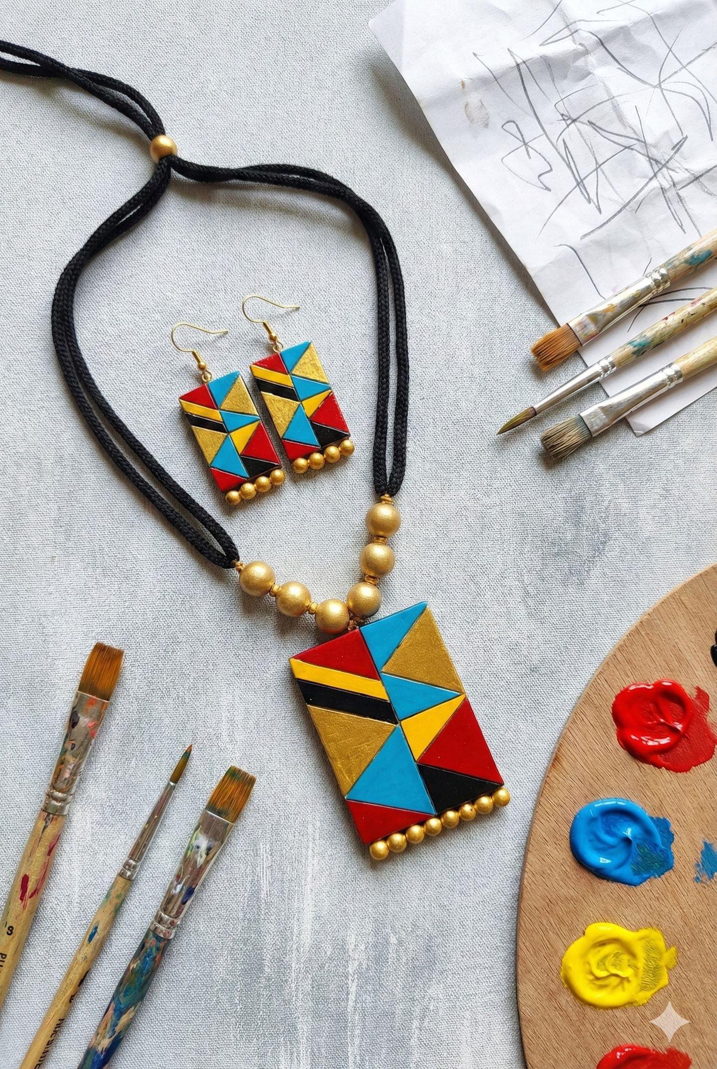 Terracotta jewelry Set 36