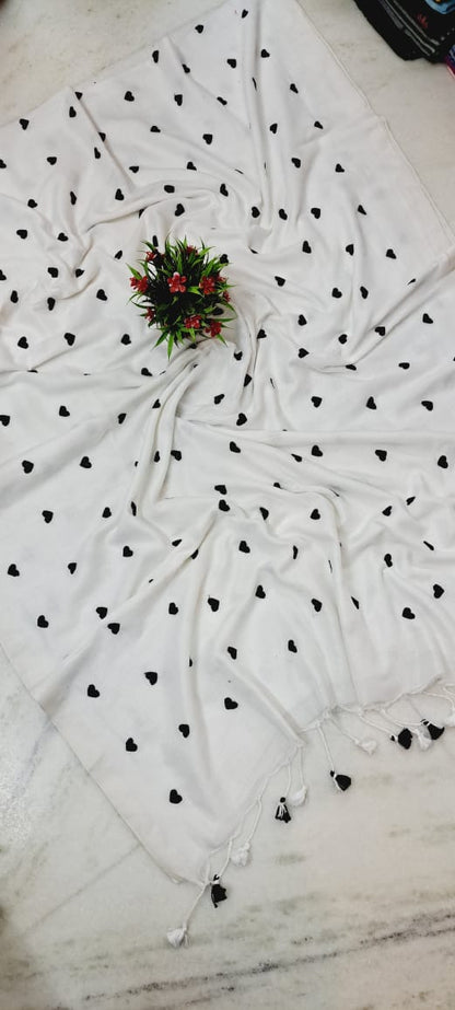 Love Embroidery Cotton Handloom Saree
