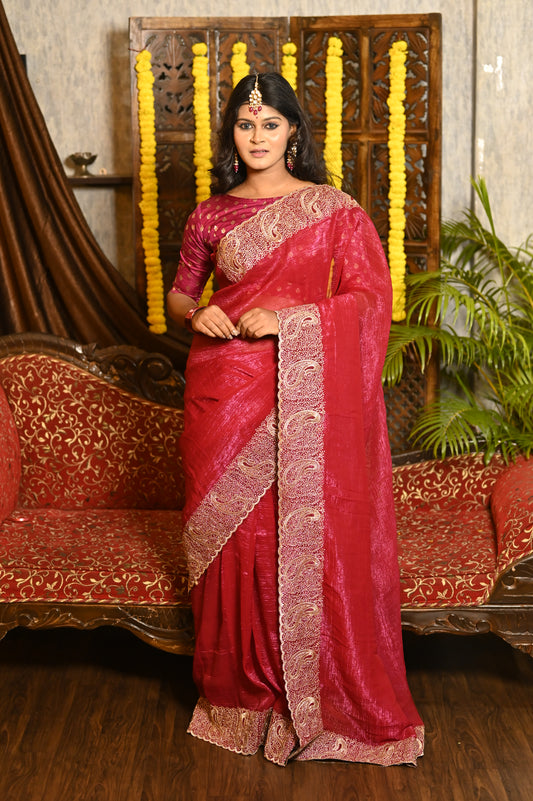 Konkaboti Chiffon Georgette Saree