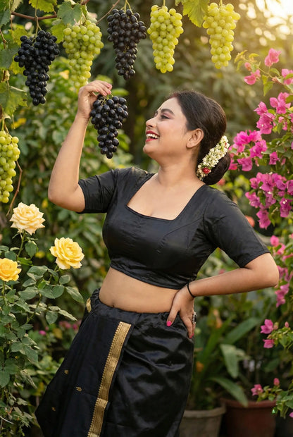 Black Designer Blouse - Image 3 | Bong Trendz