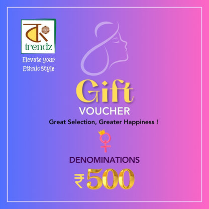 Bong Trendz Gift Voucher - ethnic wear gift card | Bong Trendz