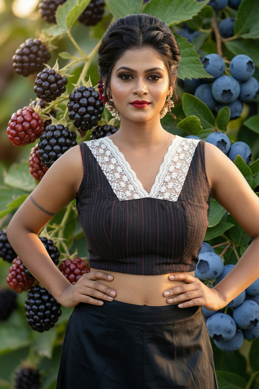 Cotton Designer Sleeveless Blouse - Image 1 | Bong Trendz