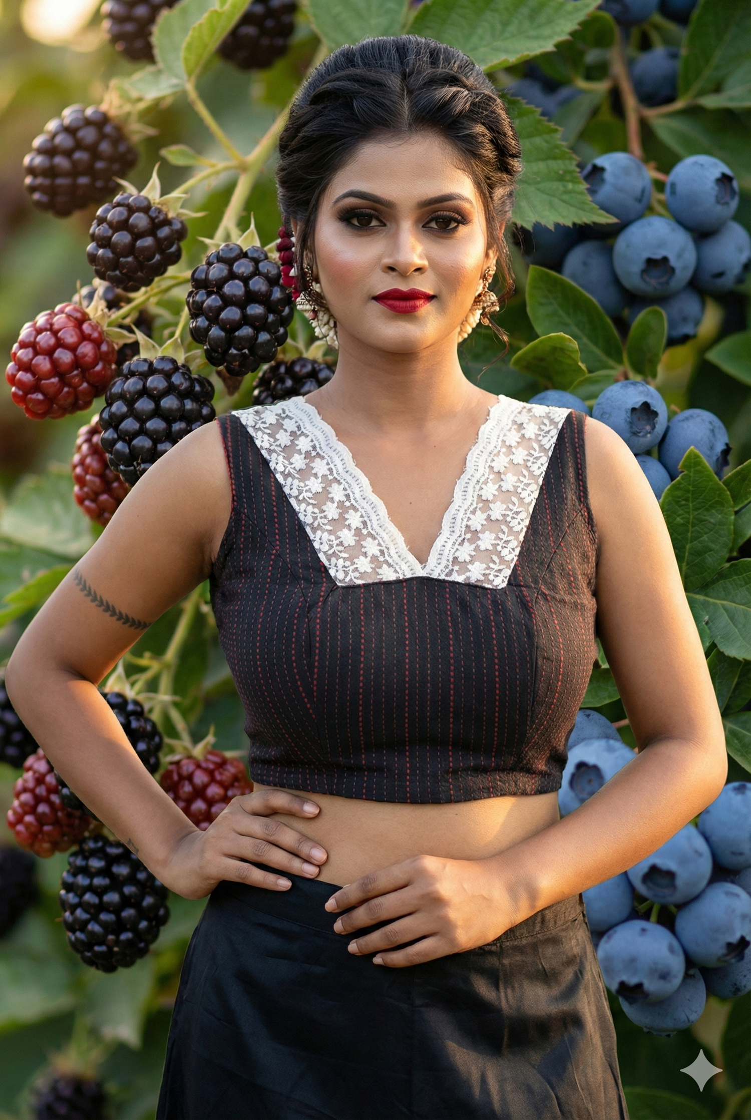 Cotton Designer Sleeveless Blouse - Image 1 | Bong Trendz