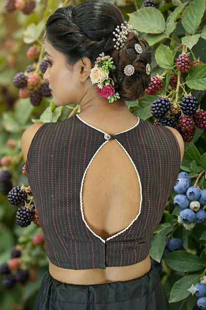 Cotton Designer Sleeveless Blouse - Image 2 | Bong Trendz