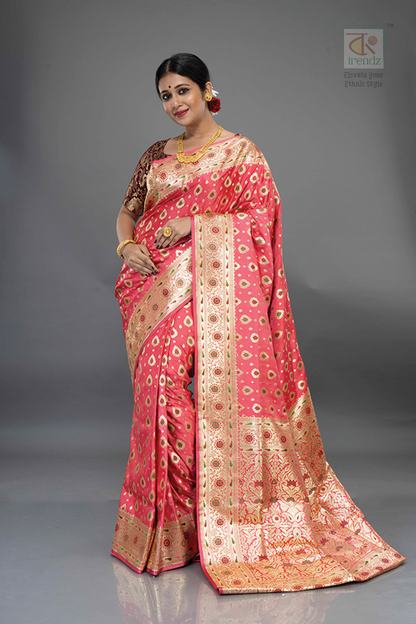 Designer Exclusive Handloom Banarasi Silk Saree – Style 4 | Banarasi Silk Saree | Bong Trendz