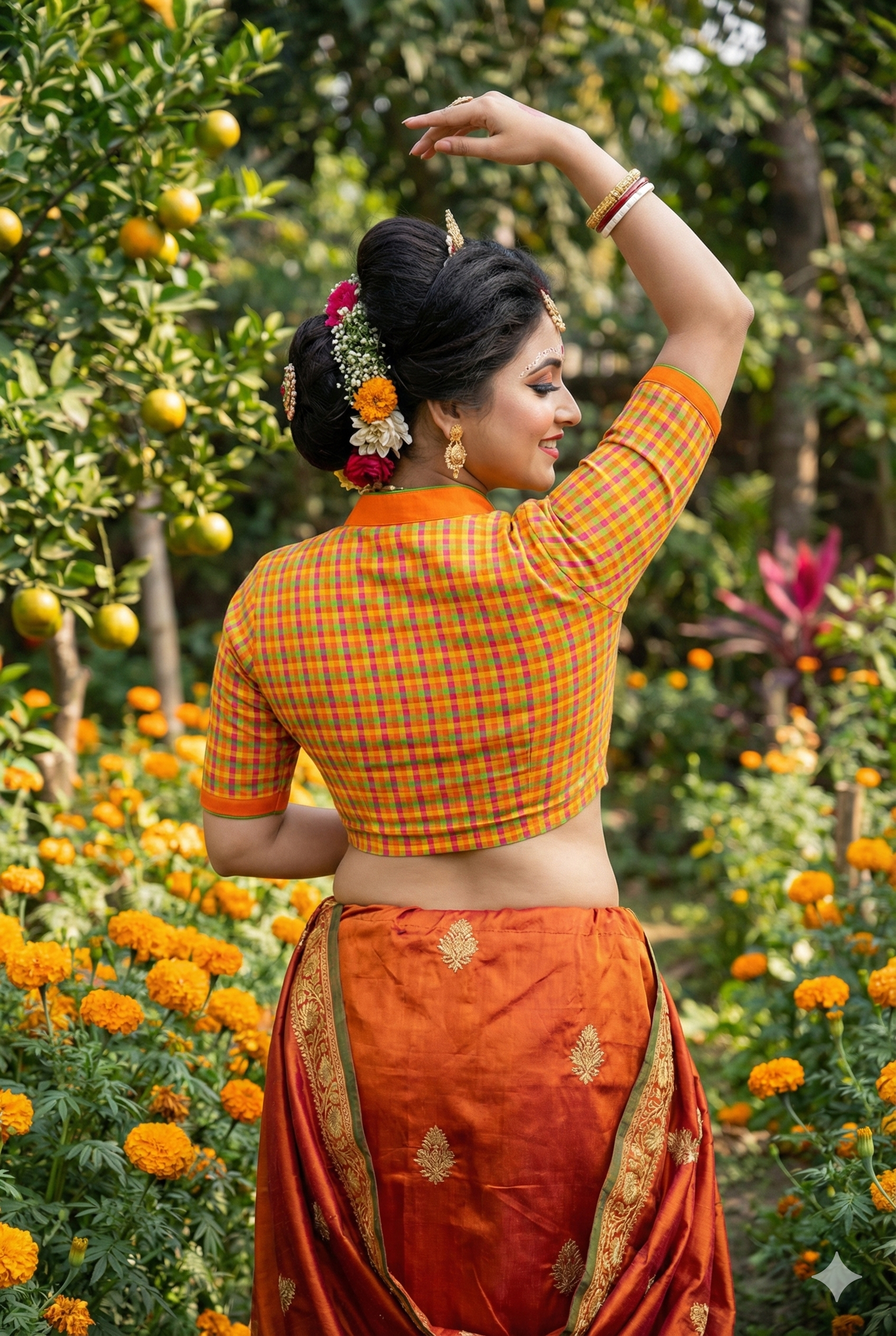 Dimple Designer Cotton Blouse - Image 1 | Bong Trendz